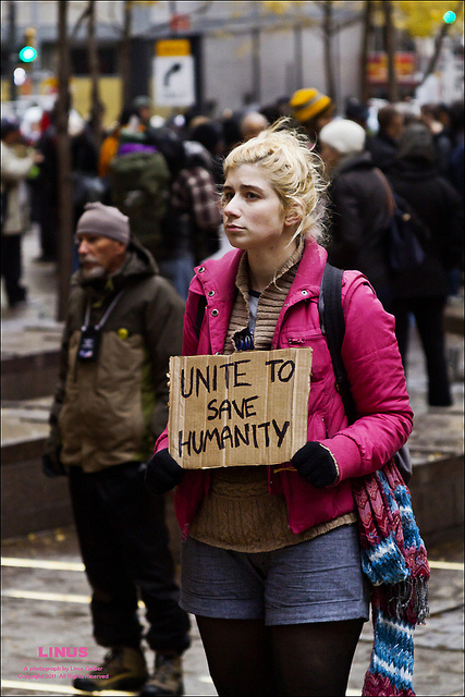 Occupy Wall Street, Zucotti Park, November 17, 2011.